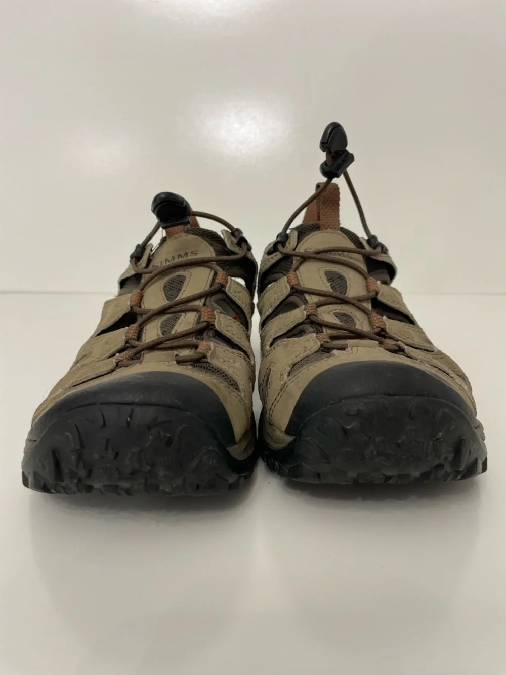 Simms StreamTread Nubuck Leather Water Hiking Fishing Shoe, Mens size 8